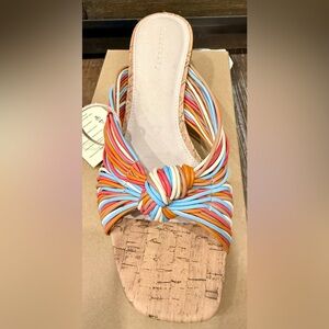 Sanctuary Maven Heeled Knotted Sandals • Island Pink / Sunr • Women’s 8½ M (NIB)